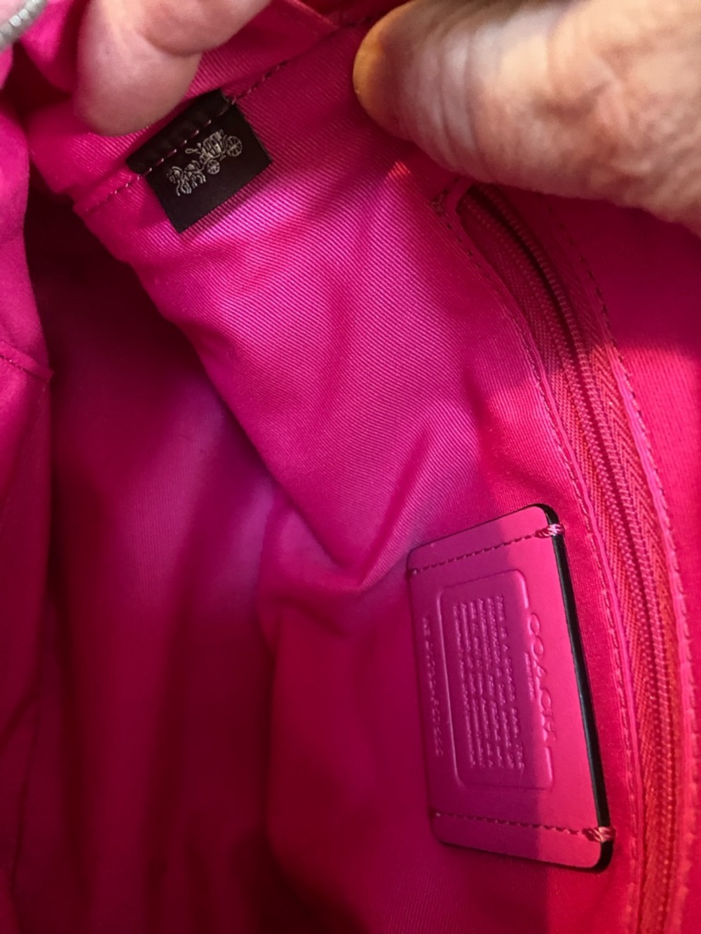 Coach 2017 Pink Leather Mini Sierra Satchel F57555 - Picture 4 of 9